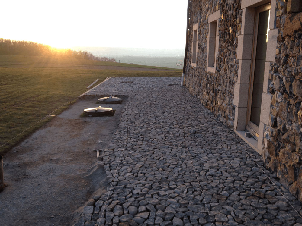 Galets tranchés de Haute Loire, Foulhouze (63) Galets tranchés de Haute Loire, Foulhouze (63)